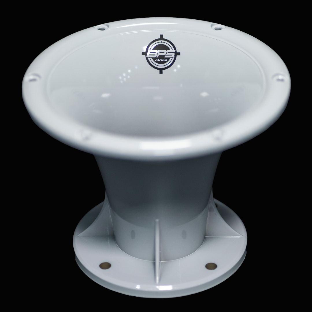 2" Exit Plastic Horn - HN-02 White CR - BPS AUDIO