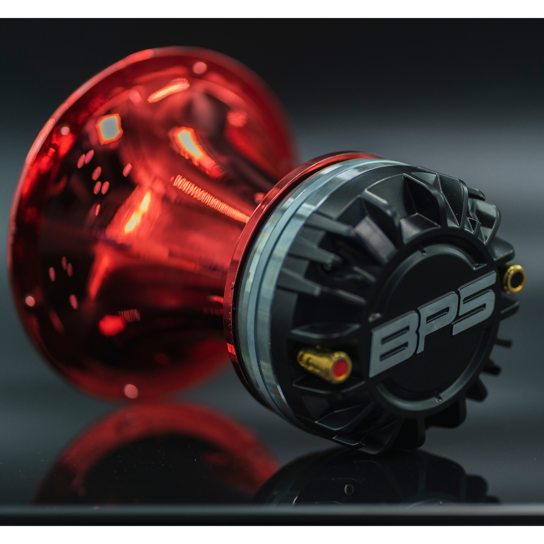 BPS AUDIO 2" Exit Plastic Horn - HN-02 Red CR