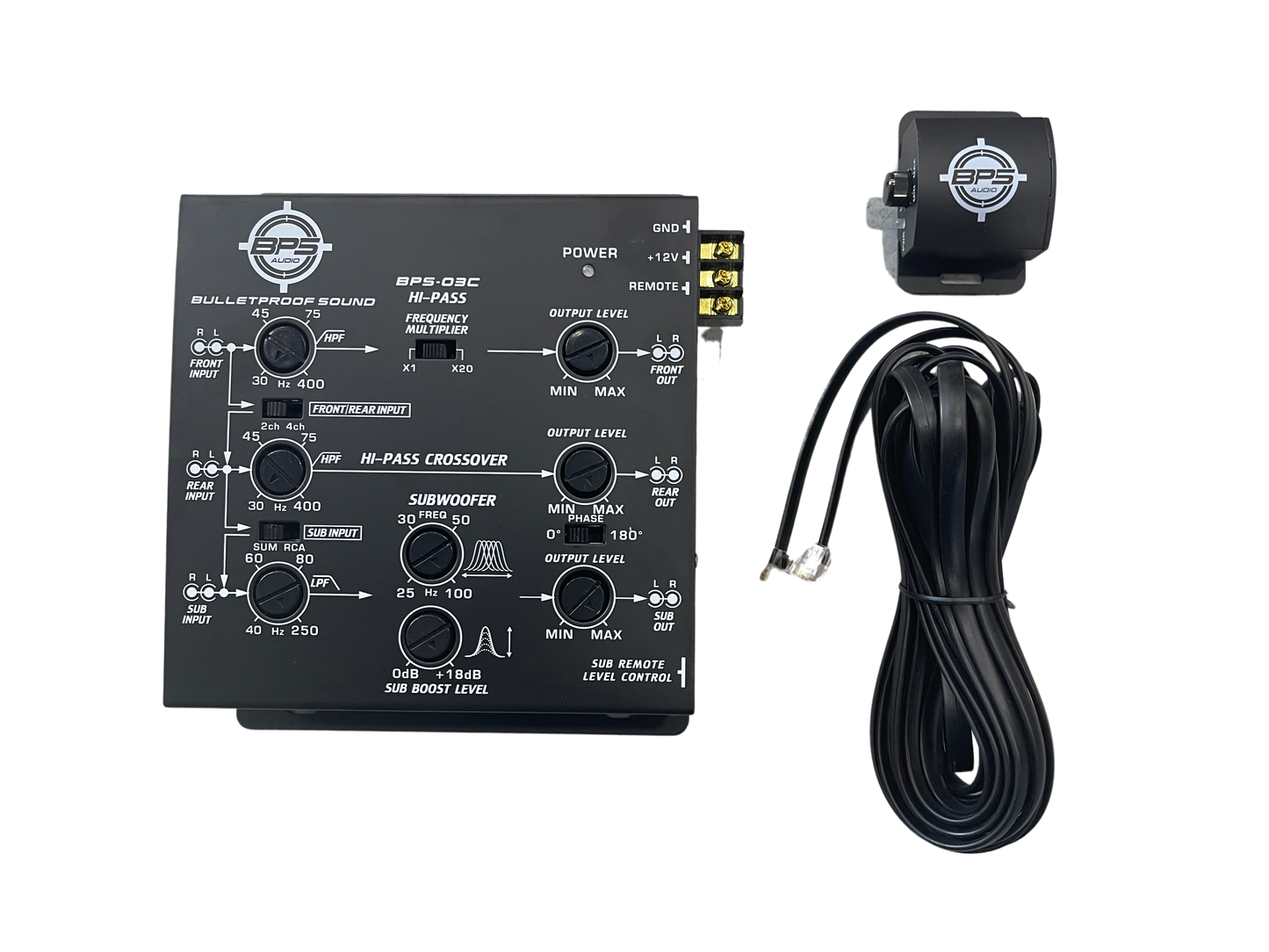 3 Way Electronic Crossover - BPS-03C - BPS AUDIO